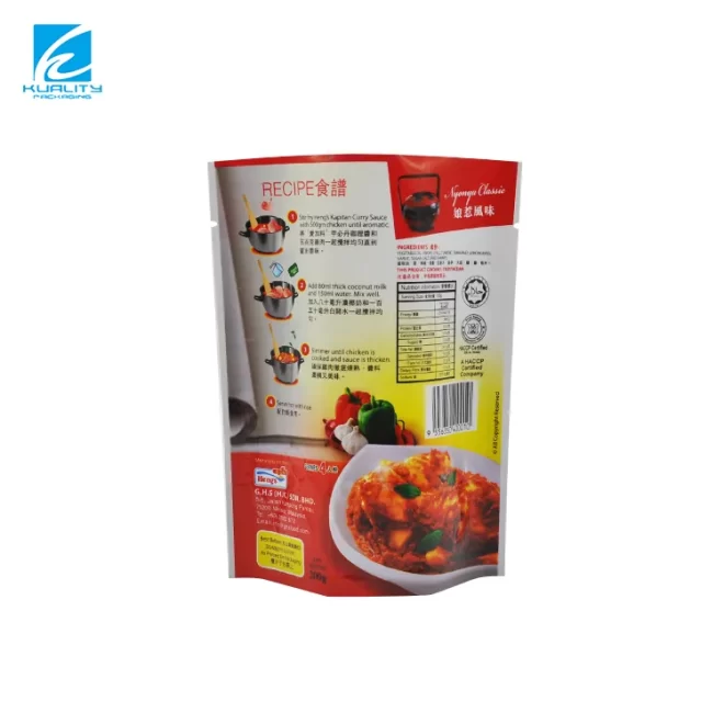 Sac d'emballage pour sauces OEMODM