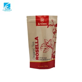 Custom Tea Bag Packaging Supplier, Composite Kraft Paper Stand Up Pouch