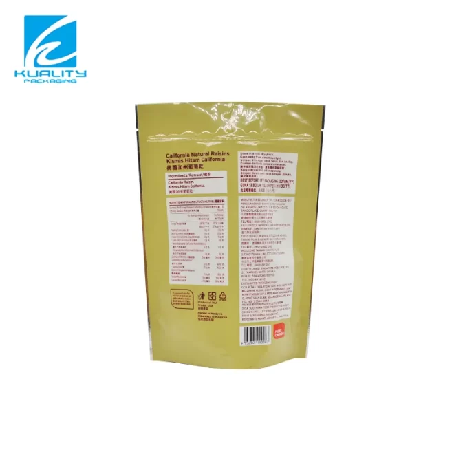 Custom Printed Dried Fruit Bags Wholesaler