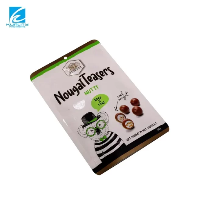 Custom Chocolate Kraft Paper Pouch