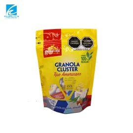 Custom Oats Pouch Factory, Recyclable Zipper Packaging Bag with Clear Window