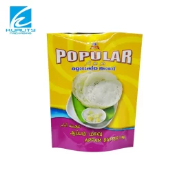 Customized Plastic Flour Packaging Bags Supplier, Laminated Heat Seal Aluminum Foil Stand Up Pouch