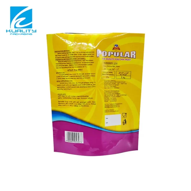 Customized Plastic Flour Packaging Bag