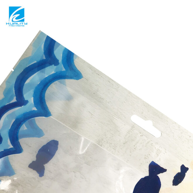 Custom Seafood and Fish Packaging Bags with hole Supplier