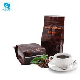 Custom Printed Coffee Bags Wholesale Gusset Bags for Coffee Bean – Resealable Zip, Degassing Valve Included
