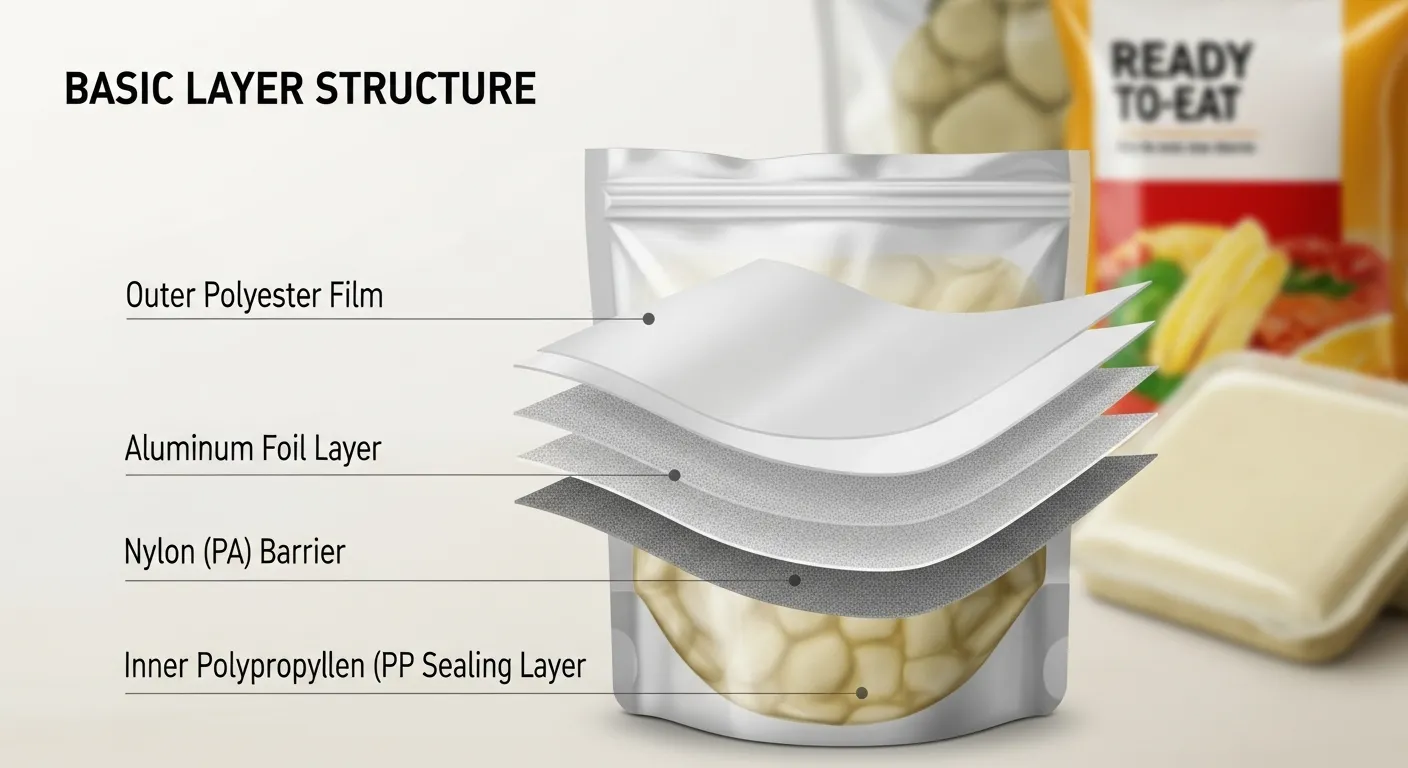 Retort Bag Packaging-basic four layer structure