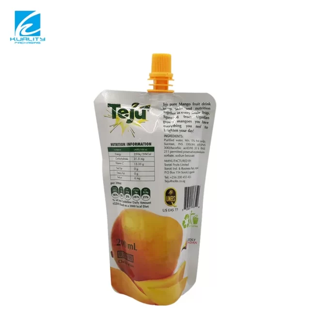 Custom Wholesale Juice Spout Pouches