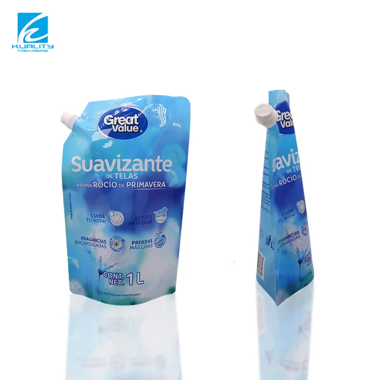 Custom liquid detergent packaging bag