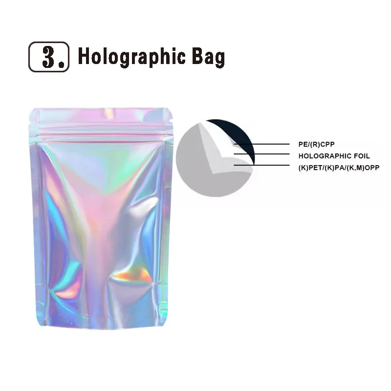 Holographic flexible packaging material