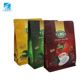 OEM Flat Bottom Coffee Bag Manufacturer, Wholesale Coffee Packaging Supplier