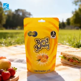 Gummy Candy Pouch Factory Manufacturer, Custom Plastic Bag for Snacks