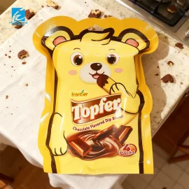 Wholesale Chocolate Packaging Bag Supplier, Bear-Shaped Snack Pouches Bulk Manufacturer