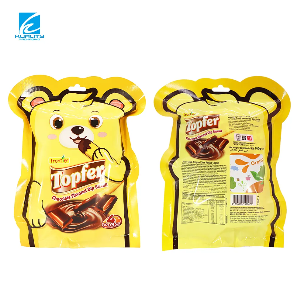 Manufacturer-Direct Bear-Shaped Chocolate Bags