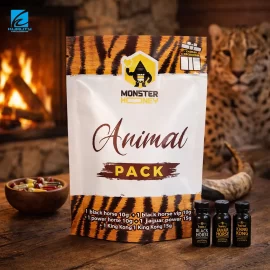 Bulk Honey Packaging Bags with Tear Tab and Zipper, Eco-friendly Composite Materials