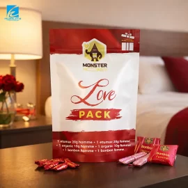 Custom Honey Packaging Pouches Wholesale, Stand Up Bags with Resealable Zipper