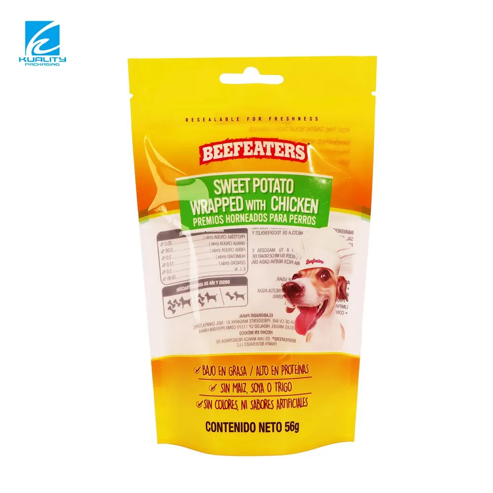 Custom Dog Snack Packaging Bags