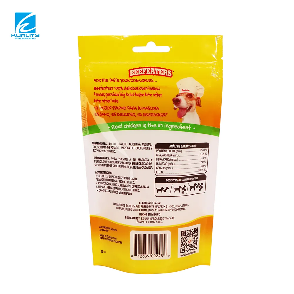 Custom Dog Snack Packaging Bags