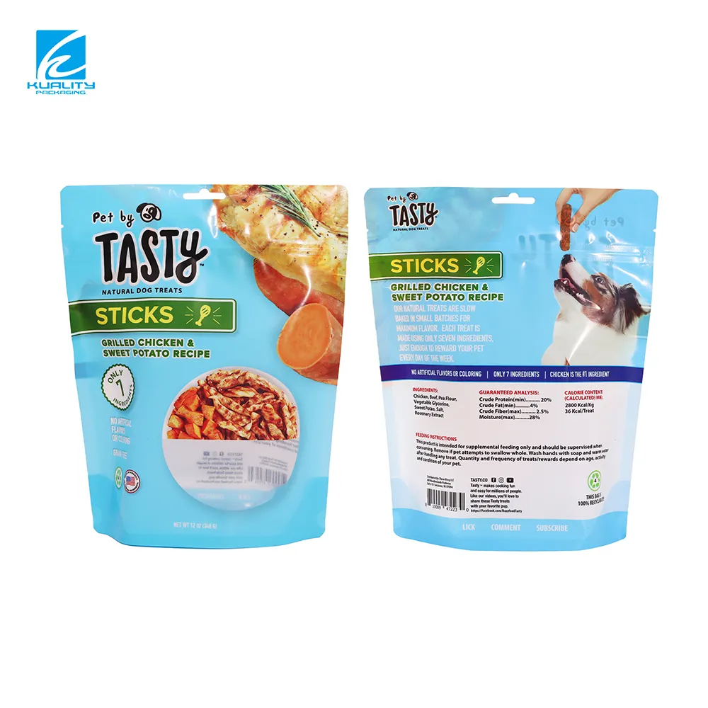 Custom Pet Snack Packaging Bags