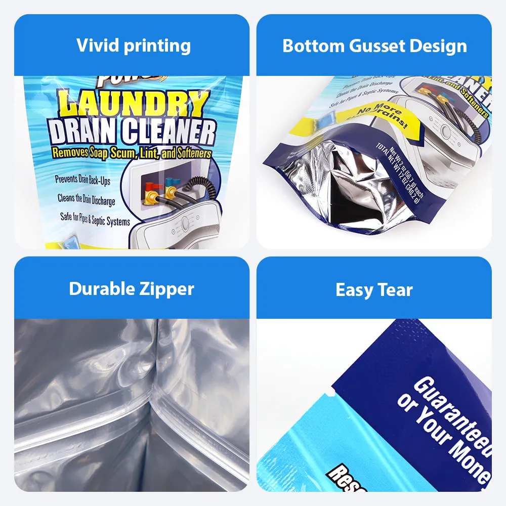 Emballage personnalisé pour nettoyeur de machine à laver