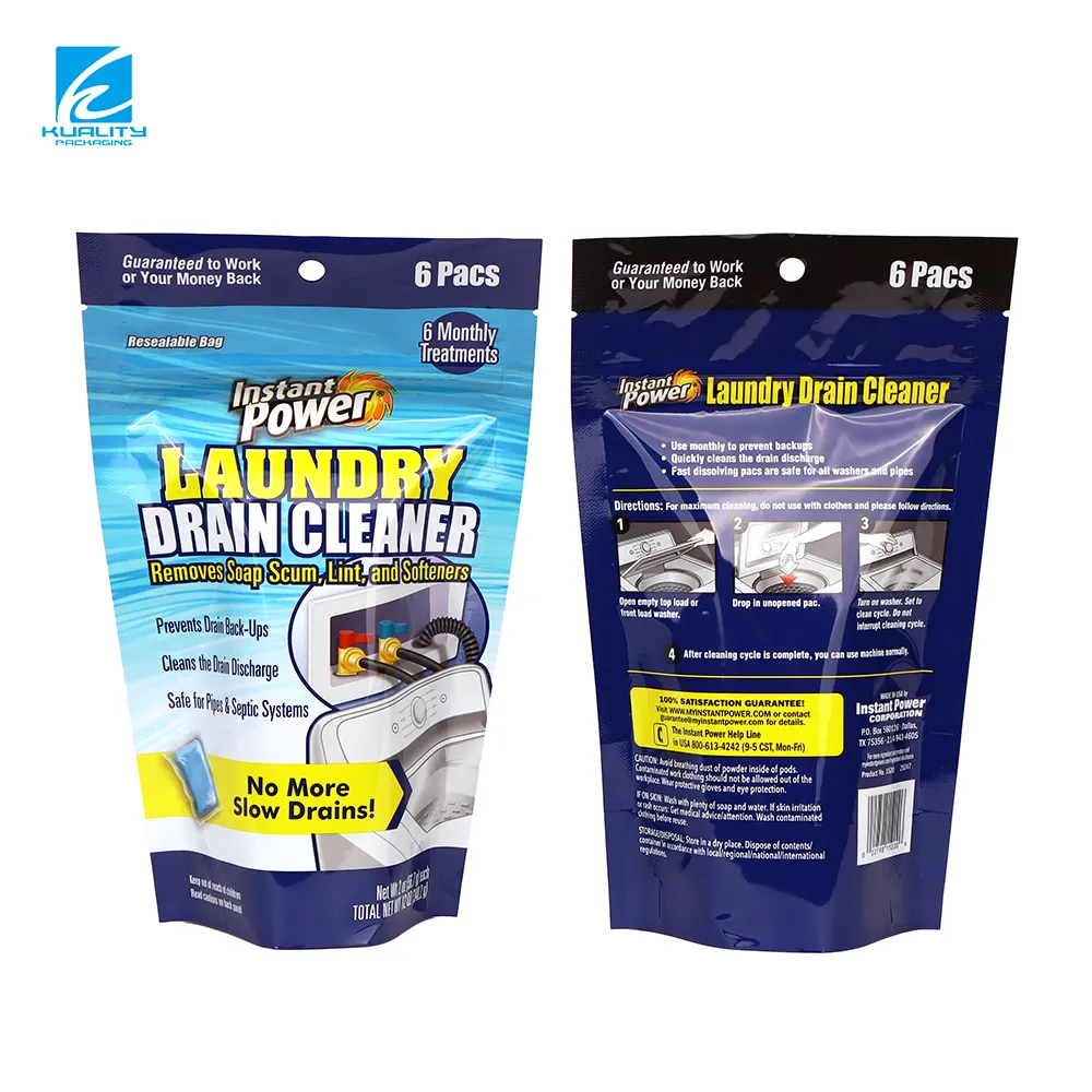 Emballage personnalisé pour nettoyeur de machine à laver