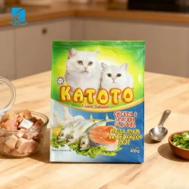 OEM Custom Cat Food Packaging Bags, Laminated Back Seal Heat Seal Plastic Bags