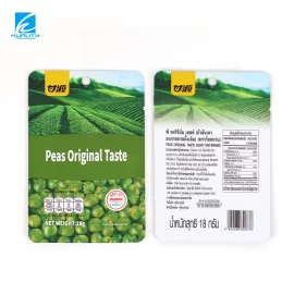OEM Custom Peas Packaging Bags Laminated Three Side Seal Heat Seal Pouches Manufacturer
