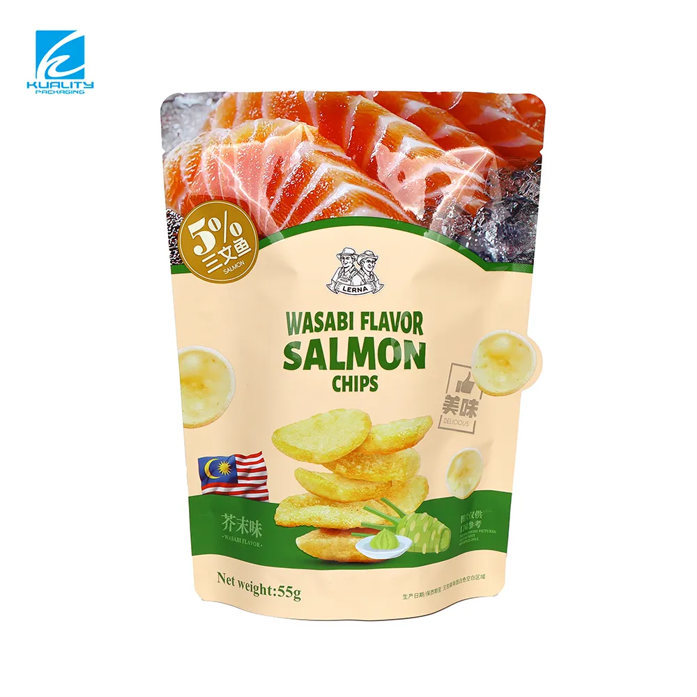 OEM Potato Chips Stand Up Packaging Bags