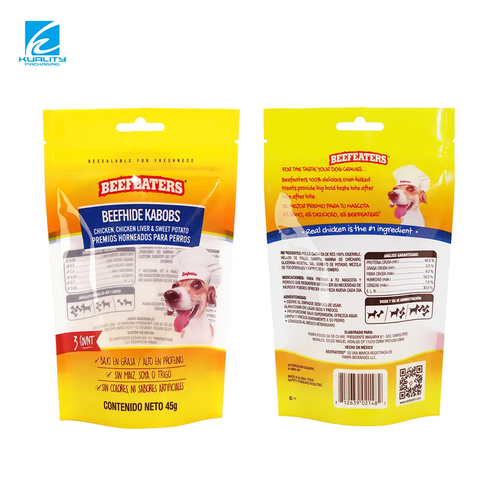 Private Label Dog Treat Packaging Bags