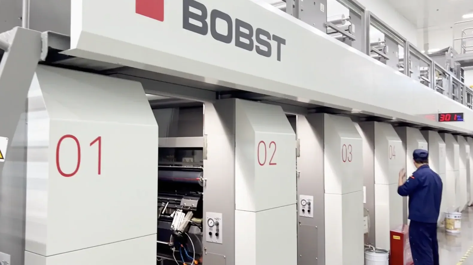 Huiyang factory's BOBST printing machine