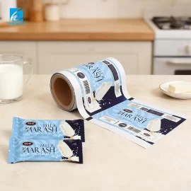 Custom Ice Pop Packaging Film, Heat Seal Laminated Metallized Plastic Film