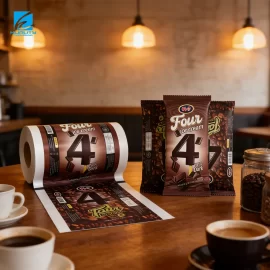 Custom Metallized Ice Pops Film, Laminated Plastic Heat Seal Packaging Roll