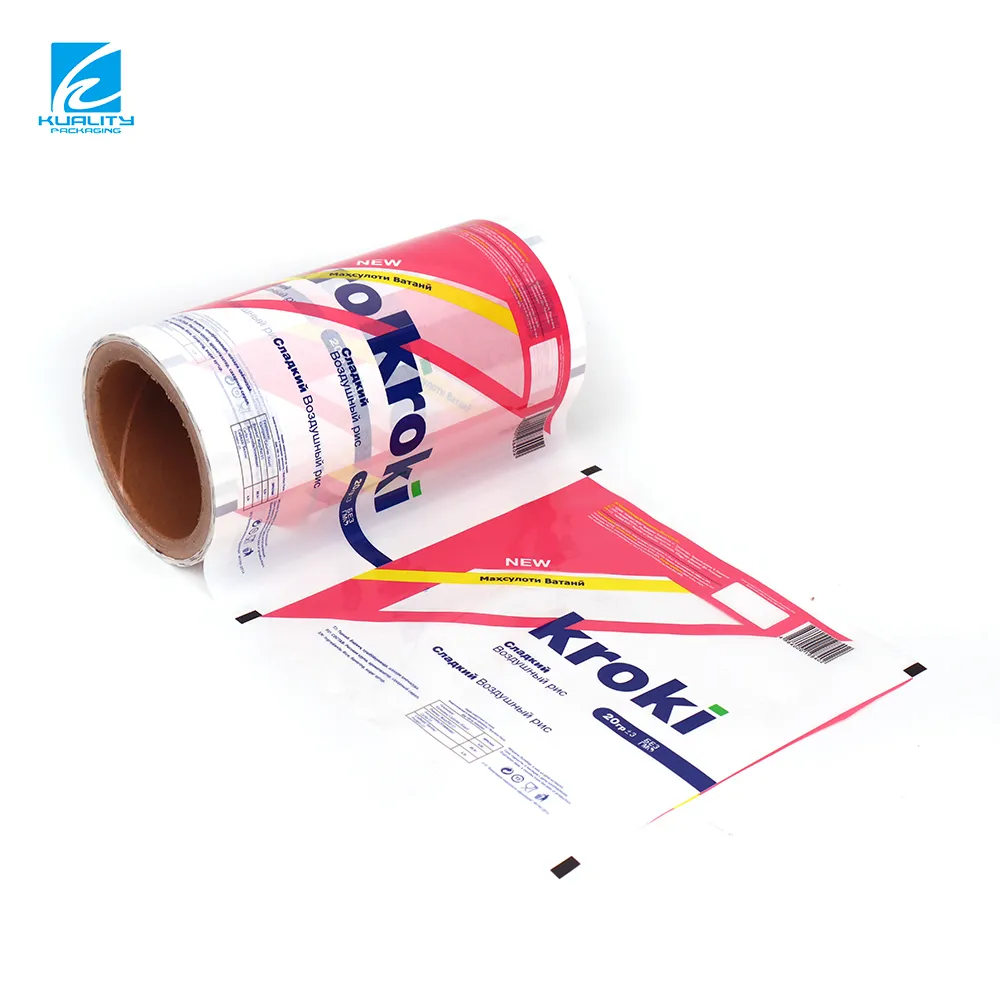 Film d'emballage personnalisé pour le pop-corn