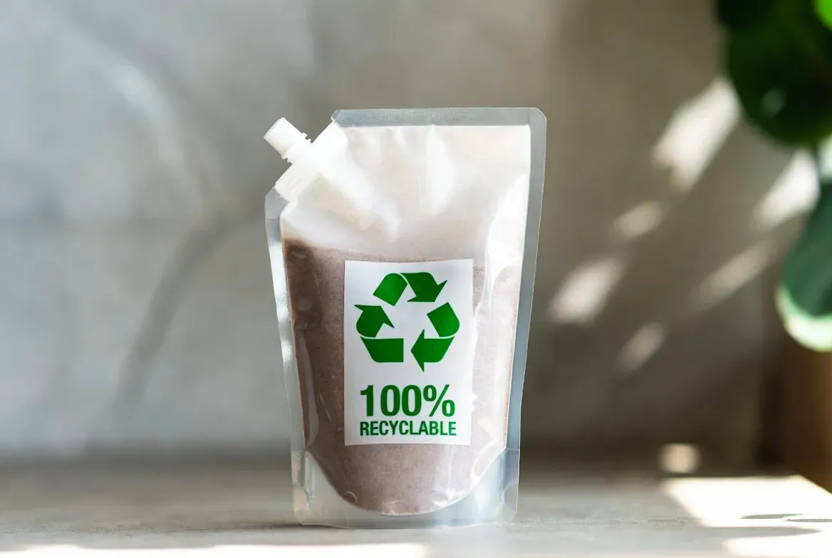 recycable mono-material stand-up pouch