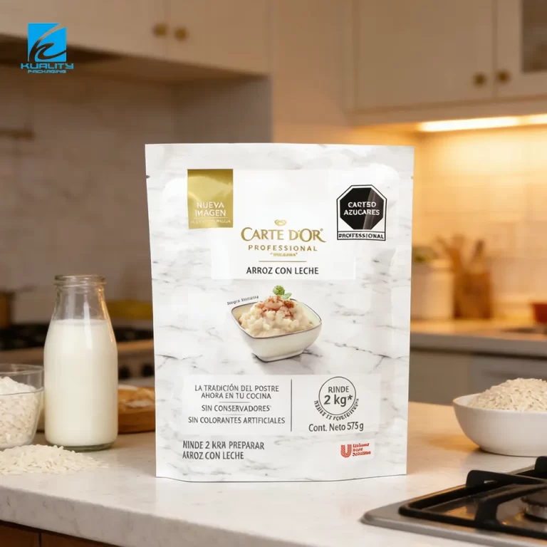 Custom Nutritional Rice Cereal Packaging Bag