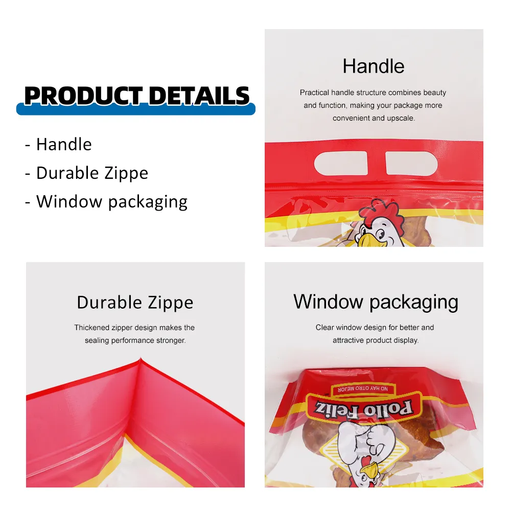 Custom Printed Roast Chicken Packaging Bag