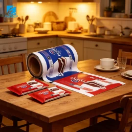 Custom Biscuit Packaging Roll Film, Heat Seal PET Aluminum Laminated Automatic Packaging Film