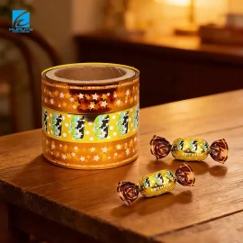 Custom Candy Twist Wrap Film Roll for Confectionery, Printed Twist Wrapping Film