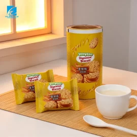 Custom Printed Biscuit Packaging Film, Heat Seal Automatic Wrapper Film Roll Supplier