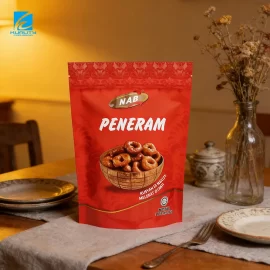 OEM Custom Snack Packaging Bags, Aluminum Foil Stand Up Zipper Pouch Supplier